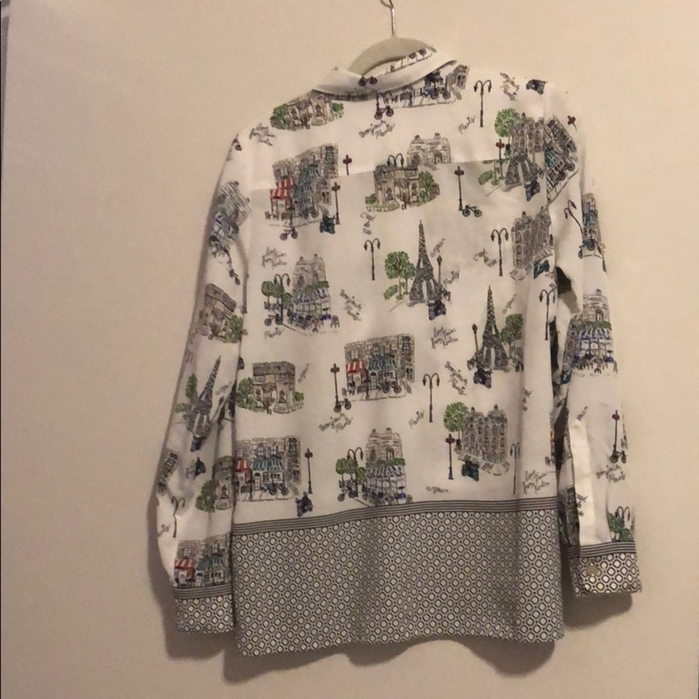 Paris Print Button Down - image 4